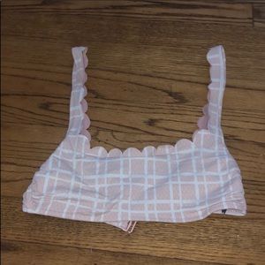 Pink aerie bikini top